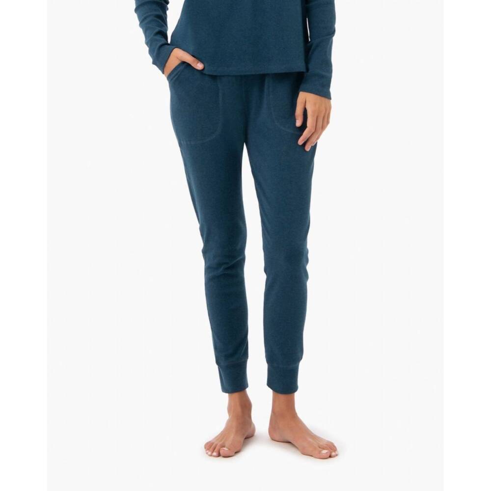 NEW UNDER THE CANOPY organic tapered jogger in teal